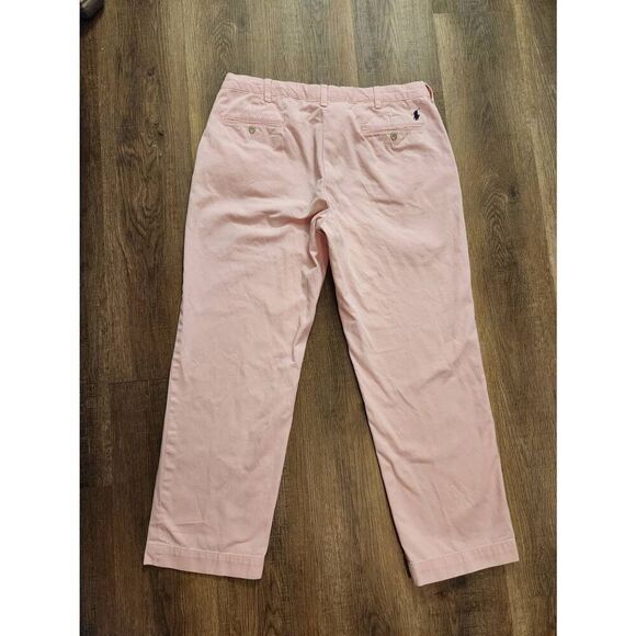 Polo Ralph Lauren chino pants pink Men's 34x28* Measured pockets Pony Logo - Picture 10 of 10